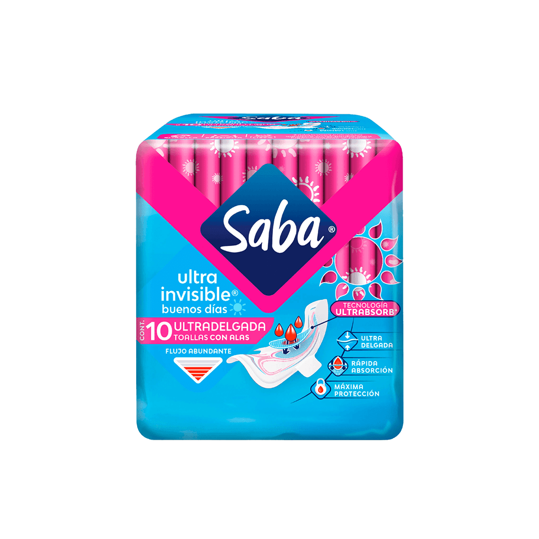 Toalla Femenina Saba Invisible Bolsa